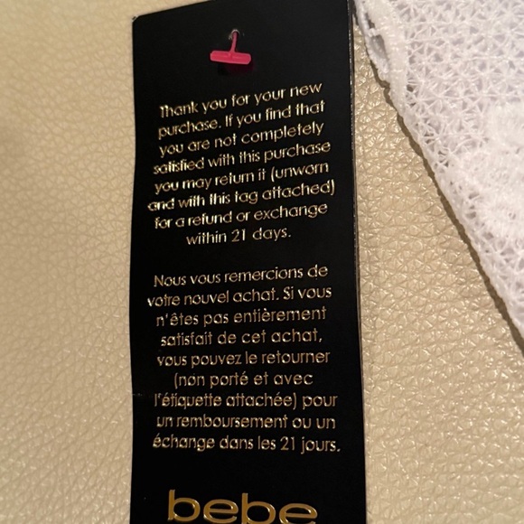 Chic Fitted Midi White Crochet Lace Bustier Dress NWT sz 10 - Picture 7 of 7